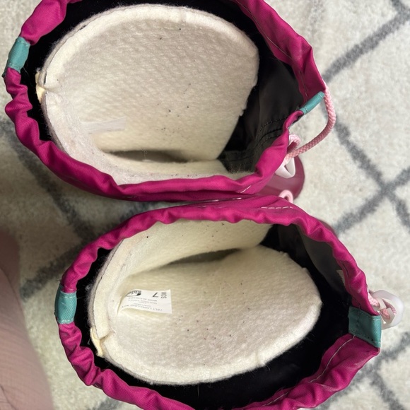 Vintage Sorel Women’s 7 Neon Vibrant Pink Winter Boots 90s Retro Made in Canada - Picture 9 of 10